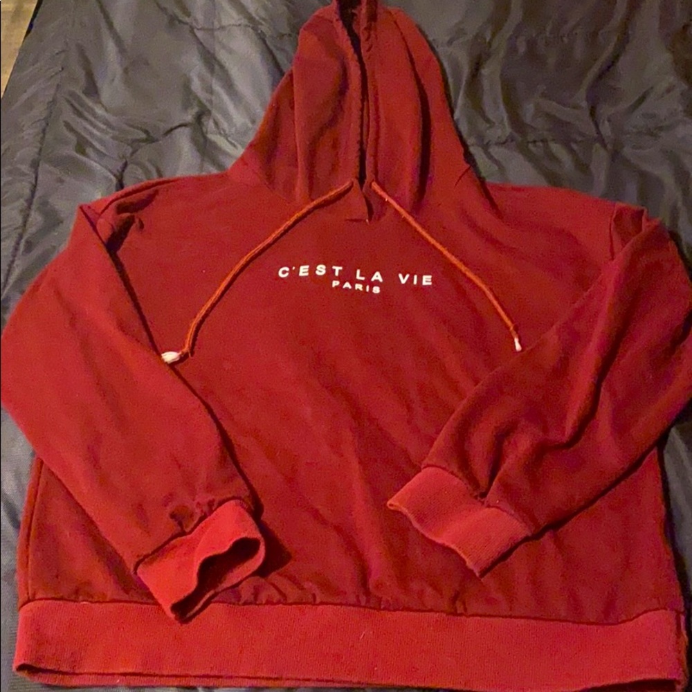 Maroon hoodie